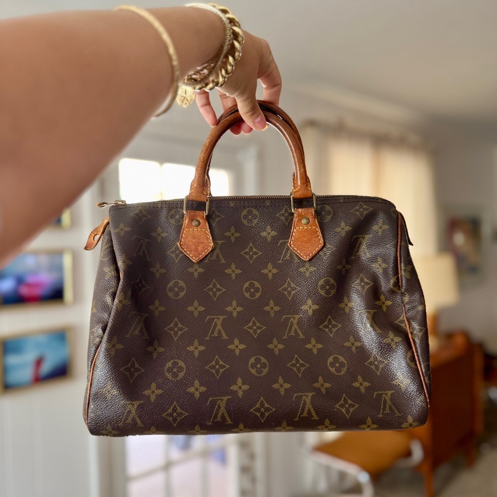 Louis Vuitton Brown Monogram Handbag Speedy 30